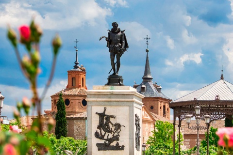 Praça Cervantes, em Alcalá de Henares