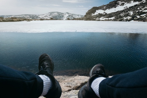 Laguna de Peñalara in the Guadarrama National Park, Madrid