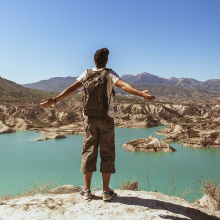 Embalse de Algeciras en Gebas (Sierra Espuña, Región de Murcia)