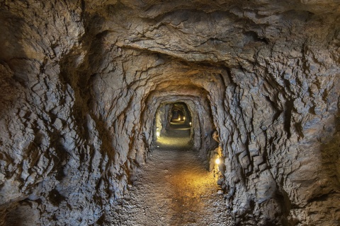 Blick in ein Bergwerk in La Unión (Region Murcia)