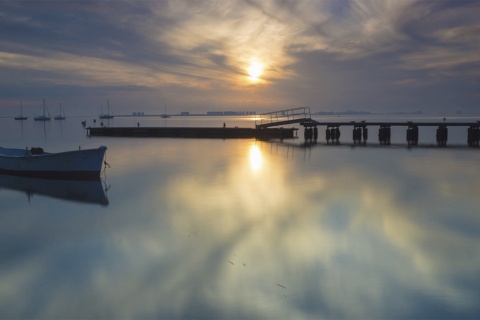 Mar Menor seen from Los Alcázares (Region of Murcia)