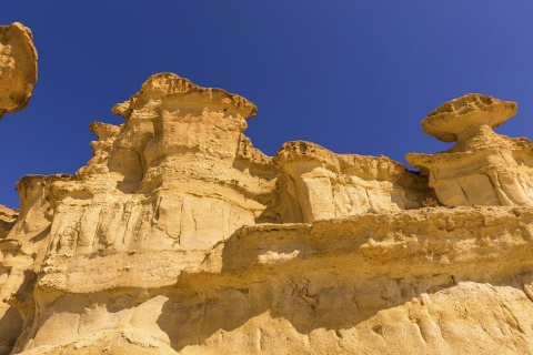 Erosionsformationen in Bolnuevo, Mazarrón (Murcia)