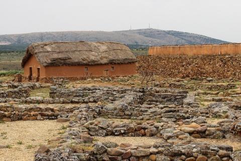 Ruinen der archäologischen Stätte von Numancia in Soria