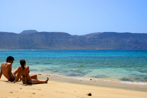 Plage de la Francesa, archipel Chinijo, La Graciosa (Lanzarote).