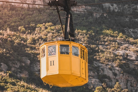 Teleférico no monte Montserrat