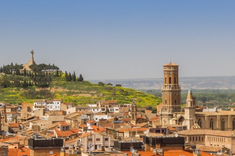 Vue de la cathédrale Santa María de Tudela, Navarre