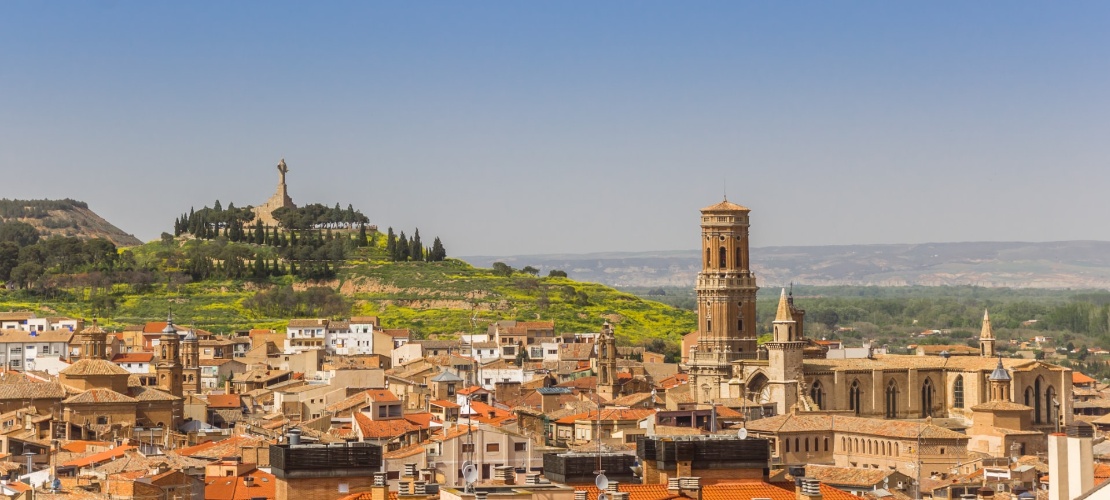 Vista da Catedral de Santa María de Tudela, Navarra