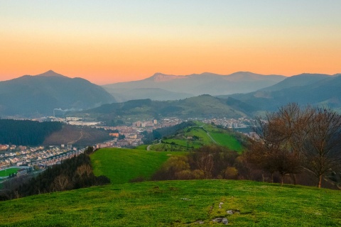 Dusk in Llodio, Álava (the Basque Country)