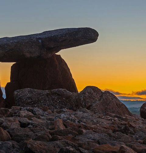 Dolmen Chabola de la Hechicera à Elvillar. Álava