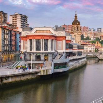 Vue extérieure du marché de la Ribera, Bilbao