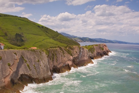 Kliffküste von Zumaia. Gipuzkoa