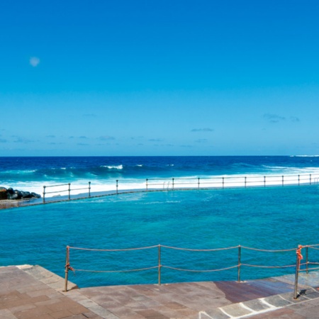 Piscinas naturais de Bejamar em Tenerife