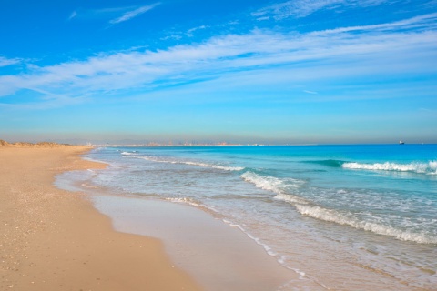 Praia de El Saler, em Valência (Comunidade Valenciana)