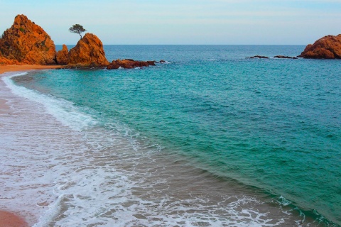 Spiaggia la Mar Menuda a Tossa de Mar, Girona