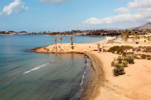 Spiaggia di Puerto de Mazarrón a Murcia