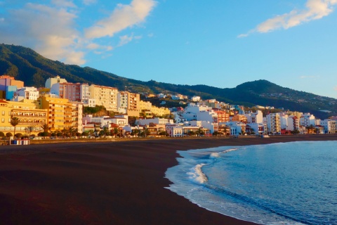 Plage de Santa Cruz de la Palma, îles Canaries