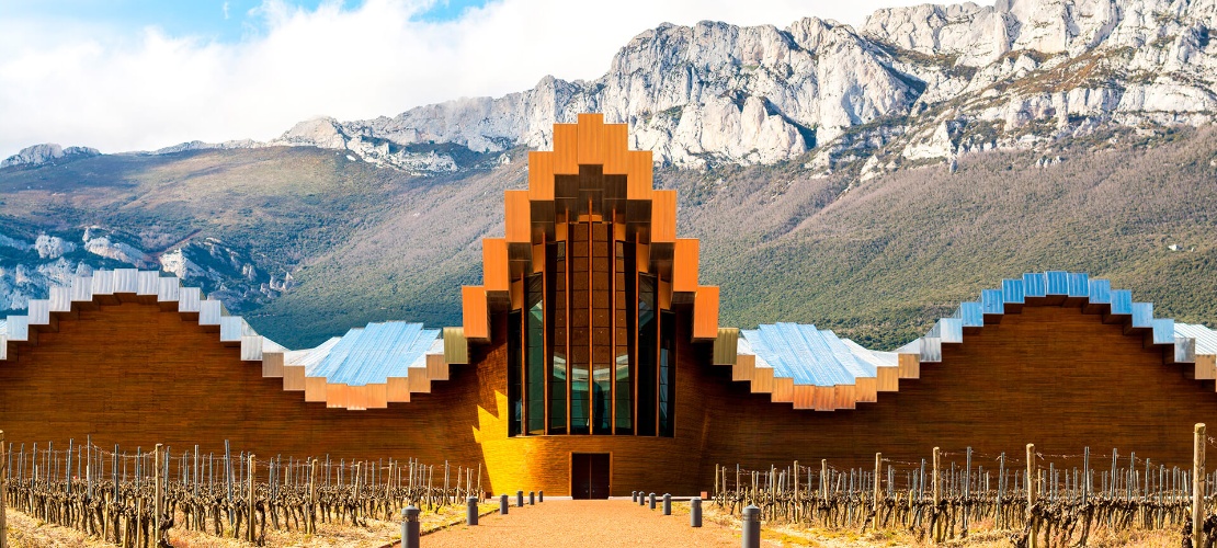 Bodegas Ysios in La Guardia. Santiago Calatrava