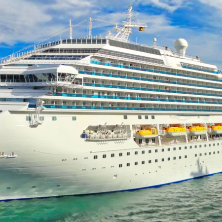 Cruise ship in Barcelona