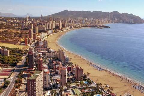 Veduta di Benidorm (Alicante, Comunità Valenciana)