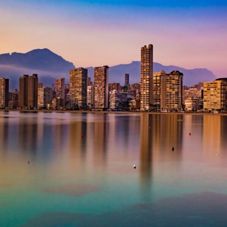 Vue de Benidorm, Alicante