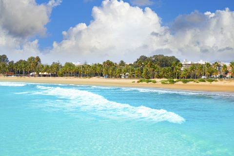 Vue de la plage de Burriana (province de Castellón, région de Valence)