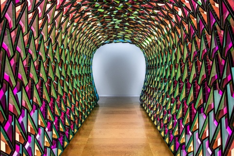 “Tunnel for unfolding time” by Olafur Eliasson. Hortensia Herrero Art Center