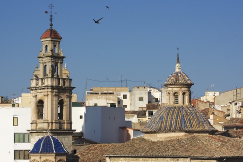 Blick auf Ontinyent in Valencia (Region Valencia)