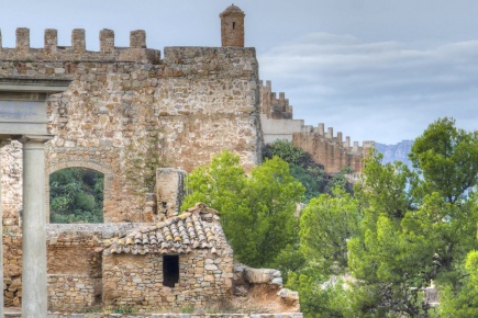 Vista de Sagunto, em Valência (Comunidade Valenciana)