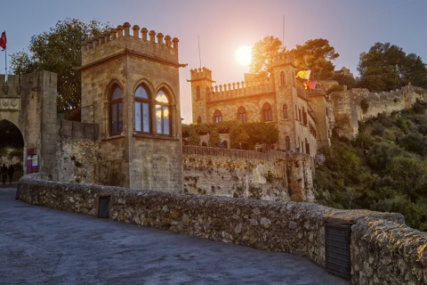 Veduta del castello di Xàtiva (Valencia, Comunità Valenciana)