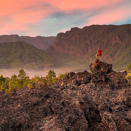 Pejzaż na wyspie La Palma, Wyspy Kanaryjskie