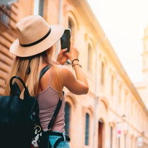 Turista em Barcelona