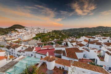 Veduta di Frigiliana, a Malaga (Andalusia)