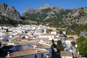 Panorámica de Grazalema, en Cádiz (Andalucía)