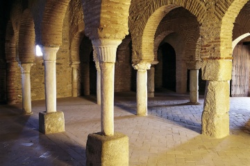 Interno della moschea di Almonaster La Real (Huelva, Andalusia)