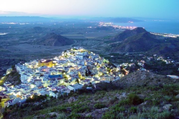 Vue de Mojácar, province d