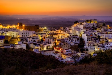 Noc w Mojácar, Almería (Andaluzja)