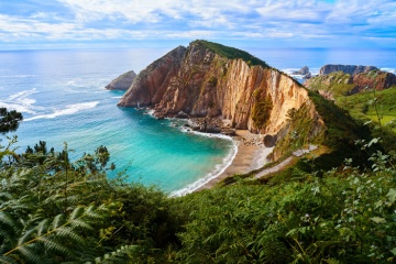 Praia do Silêncio, em Cudillero. Astúrias