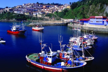 Porto pesqueiro de Cudillero. Astúrias