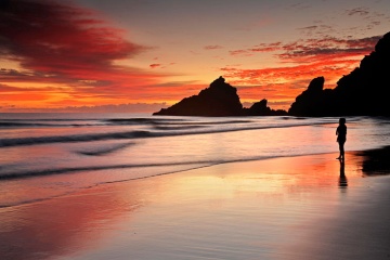 Praia de Los Nogales na ilha de La Palma, Ilhas Canárias