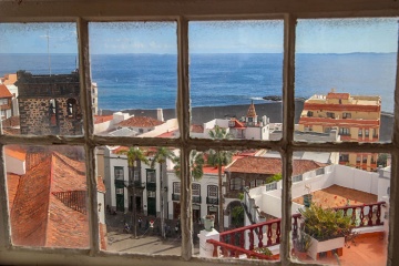  Ausblick in Santa Cruz de la Palma auf La Palma, Kanarische Inseln