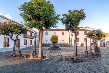 Plaza de San Francisco in Santa Cruz de la Palma on the Island of La Palma, Canary Islands