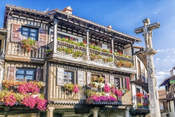 Plaza Mayor in La Alberca (Salamanca, Kastilien-León)