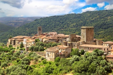 Veduta di Miranda del Castañar (Salamanca, Castiglia e León)