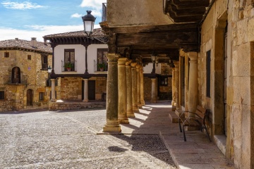 Marktplatz. Atienza, Guadalajara