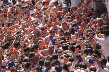 La fête traditionnelle du Cipotegato, à Tarazona (province de Saragosse, Aragon) 