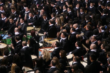 The Rompida de la Hora (Breaking of the Hour) at Easter in Albalate del Arzobispo (Teruel, Aragon)