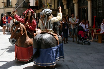  Spectacles de rue à Tortosa (province de Tarragone, Catalogne) pendant la Festa del Renaixement