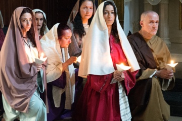 Enactments during Easter Week in Gandía (Valencia)