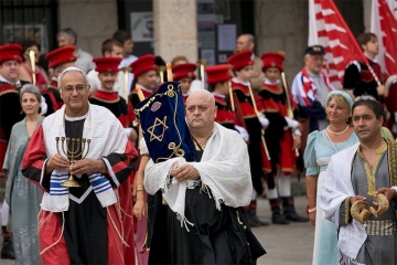 Przedstawienia podczas Festa da Istoria w Ribadavia (Orense, Galicja)