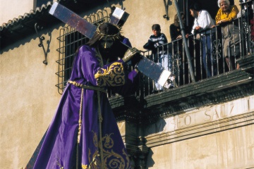 Une procession pendant la Semaine sainte de Murcie